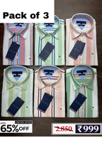 Men’s Checked Shirt Combo Pack | 3 Shirts @ ₹999