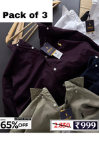 Men’s Denim Shirt Combo Pack | 3 Shirts @ ₹999