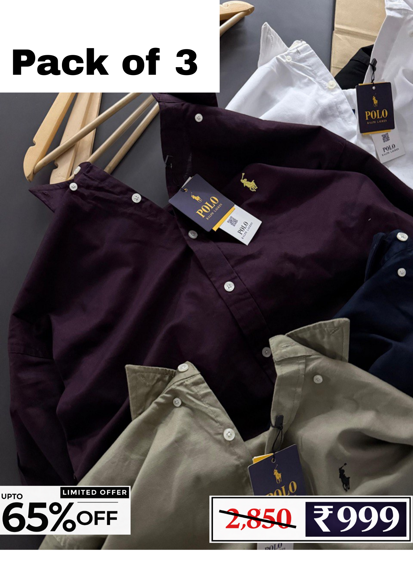 Men’s Denim Shirt Combo Pack | 3 Shirts @ ₹999