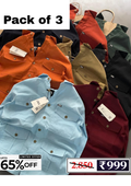 Men’s Denim Shirt Combo Pack | 3 Shirts @ ₹999