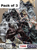 Men’s Checked Shirt Combo Pack | 3 Shirts @ ₹999
