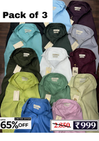 Men’s Cotton Shirt Combo Pack | 3 Shirts @ ₹999