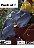 Men’s Denim Shirt Combo Pack | 3 Shirts @ ₹999