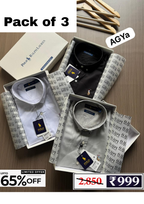 Men’s Cotton Shirt Combo Pack | 3 Shirts @ ₹999