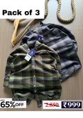 Men’s Checked Shirt Combo Pack | 3 Shirts @ ₹999