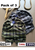 Men’s Checked Shirt Combo Pack | 3 Shirts @ ₹999