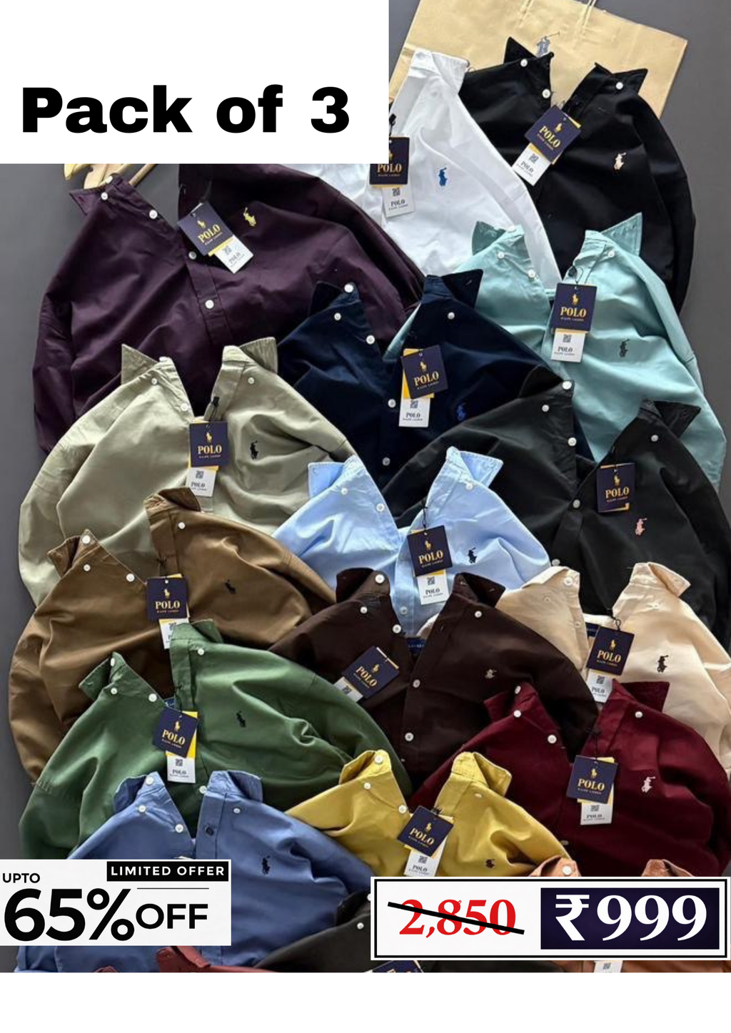 Men’s Denim Shirt Combo Pack | 3 Shirts @ ₹999