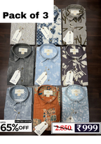 Men’s Checked Shirt Combo Pack | 3 Shirts @ ₹999