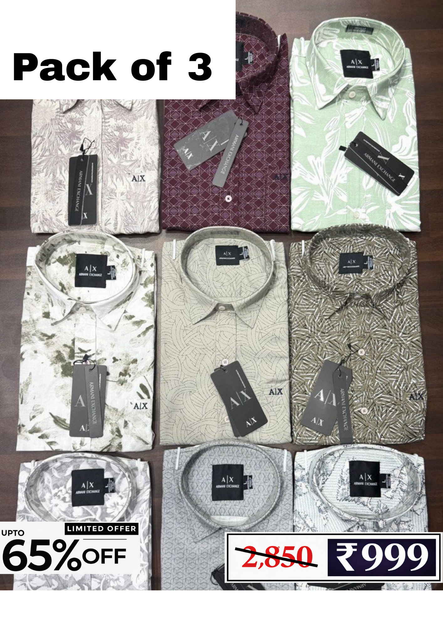 Men’s Checked Shirt Combo Pack | 3 Shirts @ ₹999