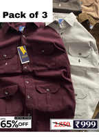 Men’s Casual Shirt Combo Pack | 3 Shirts @ ₹999