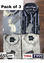 Men’s Checked Shirt Combo Pack | 3 Shirts @ ₹999