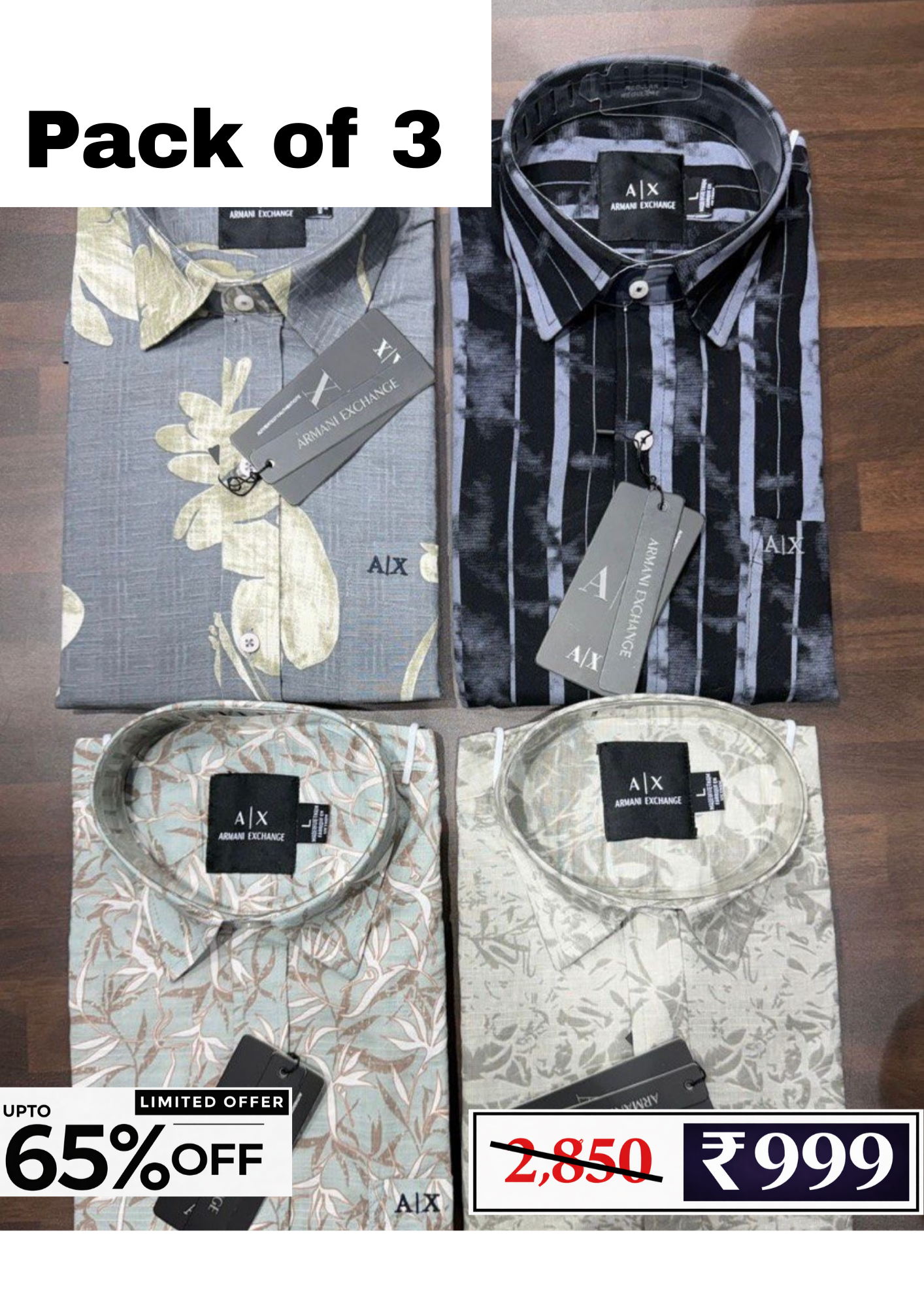 Men’s Checked Shirt Combo Pack | 3 Shirts @ ₹999