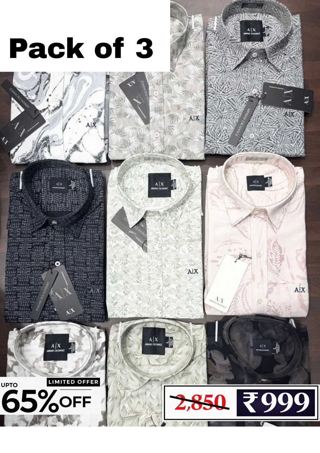 Men’s Checked Shirt Combo Pack | 3 Shirts @ ₹999