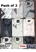 Men’s Checked Shirt Combo Pack | 3 Shirts @ ₹999