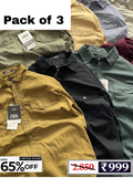 Men’s Casual Shirt Combo Pack | 3 Shirts @ ₹999