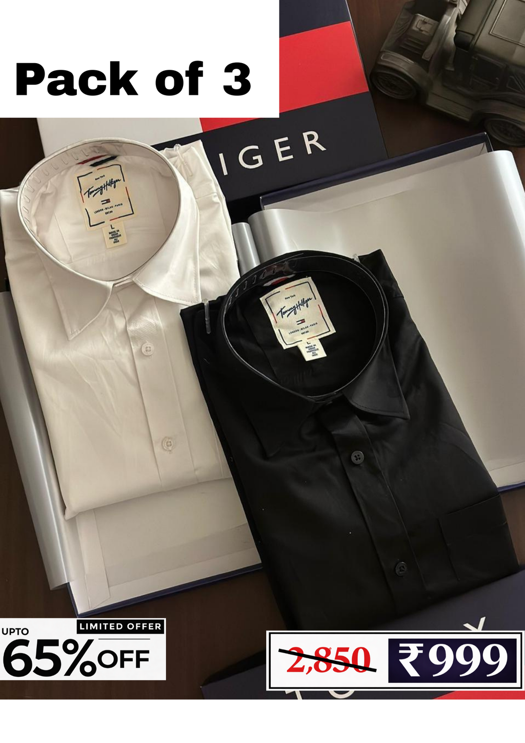 Men’s Cotton Shirt Combo Pack | 3 Shirts @ ₹999
