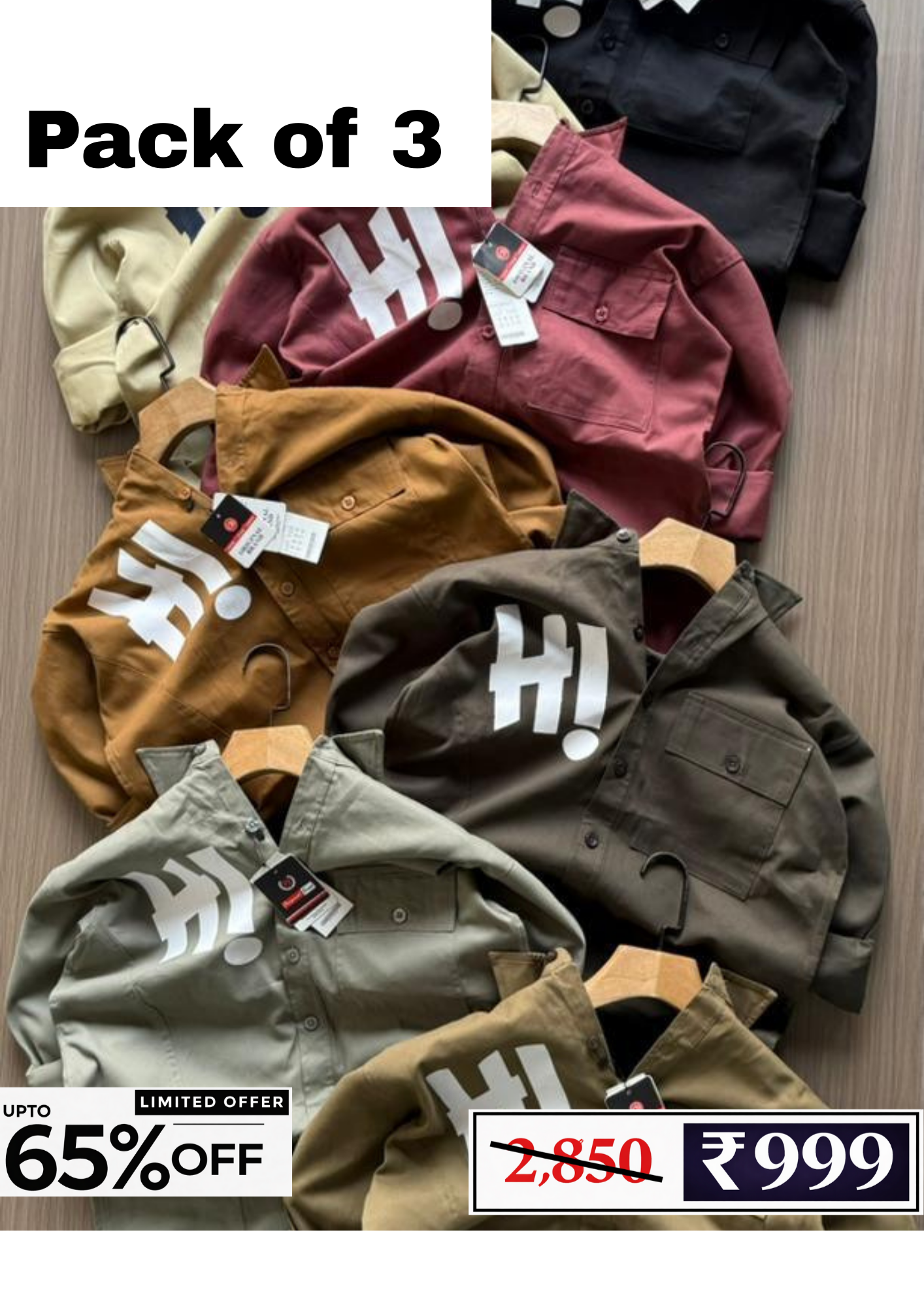 Men’s Casual Shirt Combo Pack | 3 Shirts @ ₹999