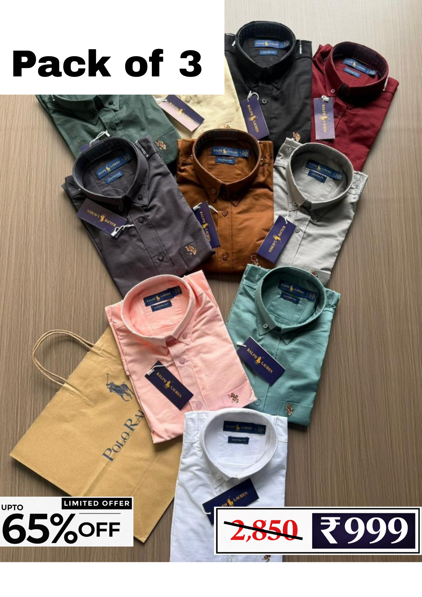 Men’s Casual Shirt Combo Pack | 3 Shirts @ ₹999