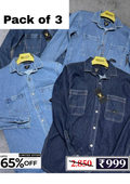 Men’s Denim Shirt Combo Pack | 3 Shirts @ ₹999