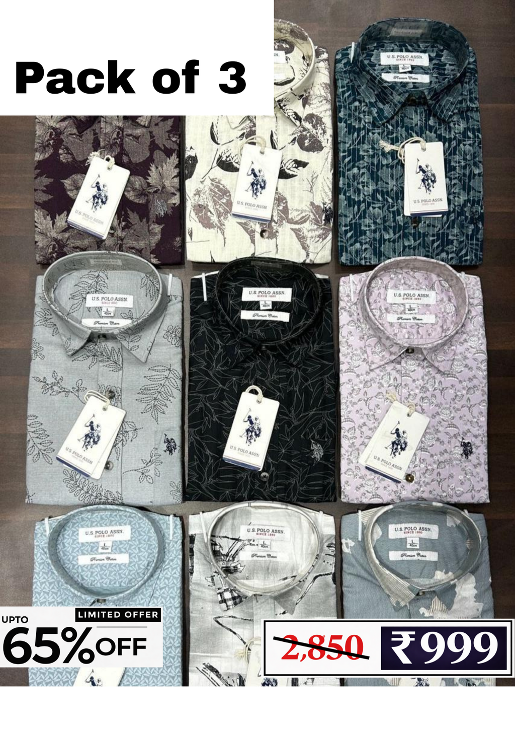 Men’s Checked Shirt Combo Pack | 3 Shirts @ ₹999