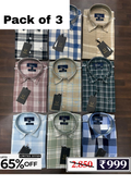 Men’s Checked Shirt Combo Pack | 3 Shirts @ ₹999